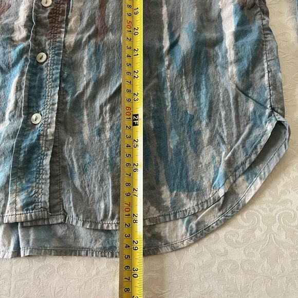 Anthropologie Pilcro Shirt Womens Size XS Tie Dye Long Sleeve Button Up - Picture 7 of 11